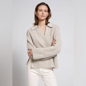 & other stories Cotton Polo sweater, size small